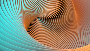 Abstract spiral lines background CGI 3D render